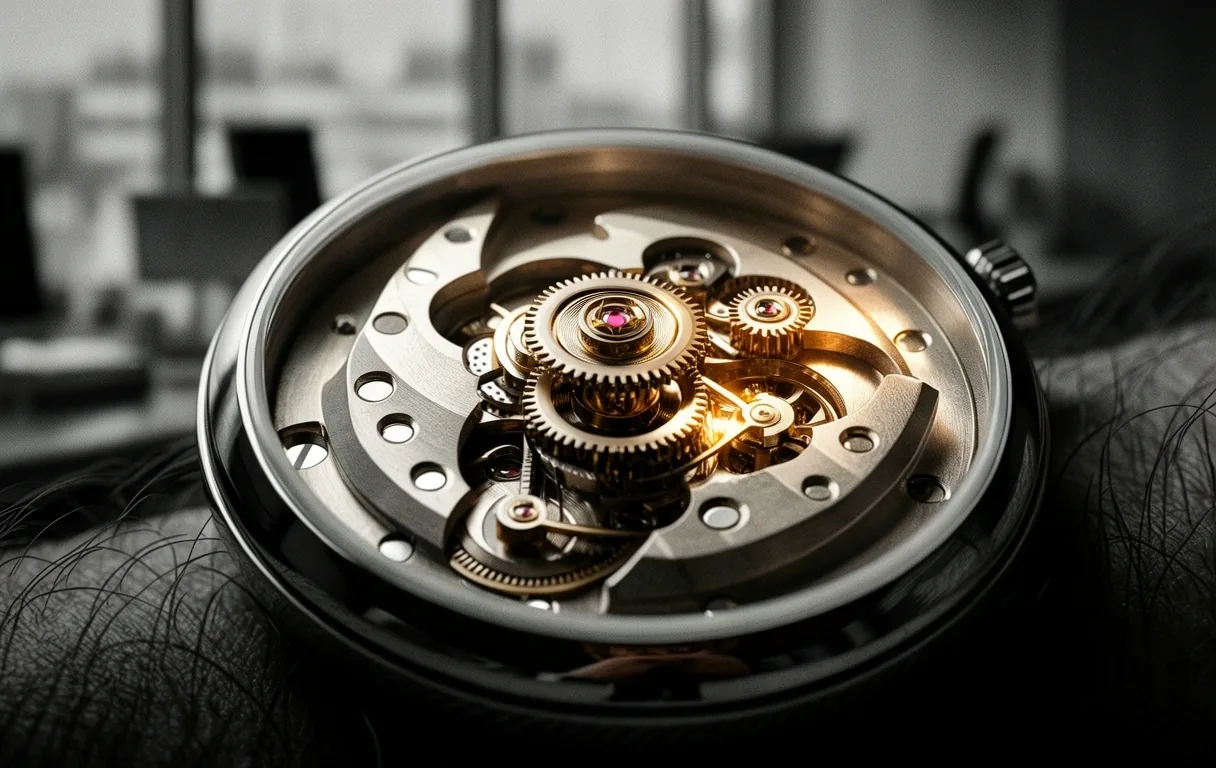 Architectural precision of a mechanical watch